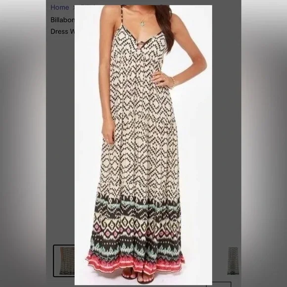 Billabong | Dresses | Billabong Brighter Than Black And Beige Print Maxi Dress Womens Size Small | Poshmark Billabong | Dresses | Billabong Brighter Than Black And Beige Print Maxi Dress Womens Size Small | Poshmark